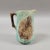 Victorian Antique English Majolica Begonia Leaf & Fern Pitcher in Aqua Turquoise Glaze For Sale - Image 3 of 9
