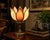 Antique Tiffany Style Lotus Ceiling Light Lamp Shade For Sale - Image 4 of 15