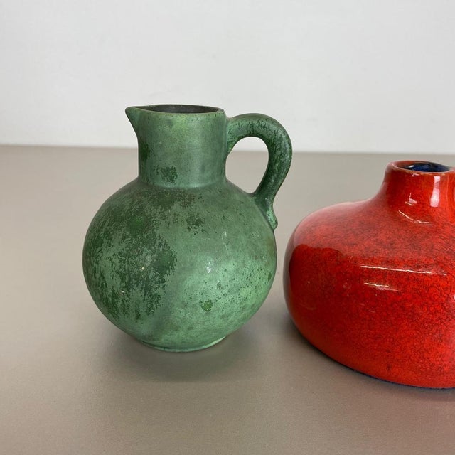 1970s Multicolor Ceramic Pottery Vases from Otto Keramik, Germany, 1970s, Set of 5 For Sale - Image 5 of 18