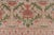 Cream Antique Spanish Gallery Rug With Coral, Olive, and Cream Floral Design For Sale - Image 8 of 15