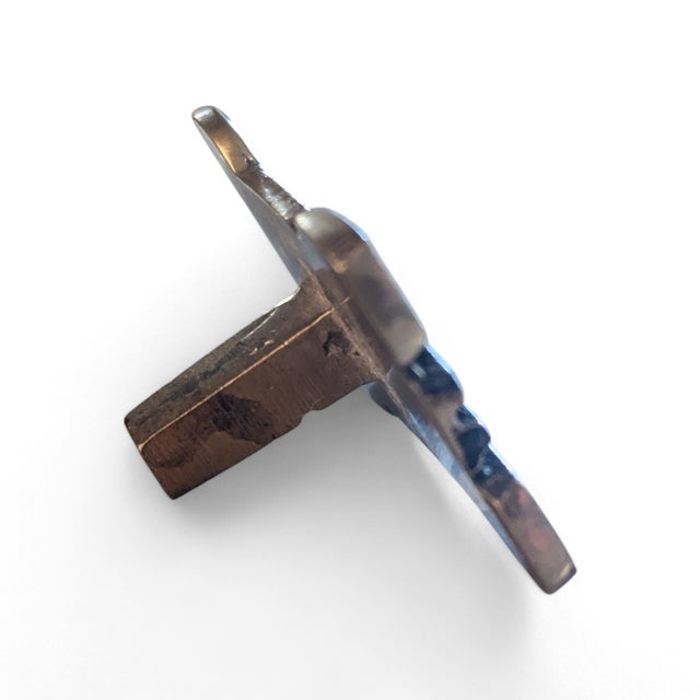 Mid-Century Modern Paul Evans Style Mid Century Brutalist Bronze Cabinet Handle Pull For Sale - Image 3 of 11