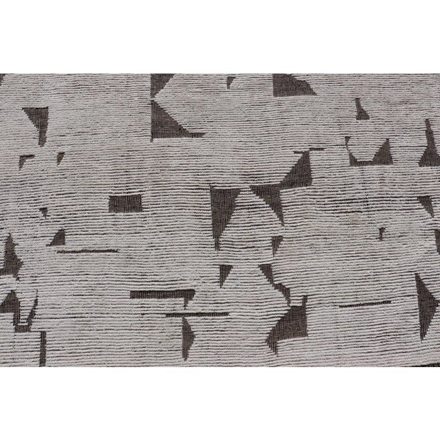 Tribal Modern Hand Knotted Rug by Keivan Woven Arts, Abstract Design 8'11 X 12'5 For Sale - Image 3 of 12