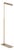 Contemporary Brushed Brass Adjustable Floor Lamp For Sale