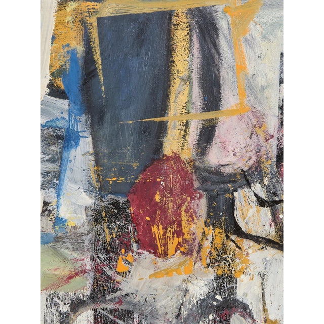 Abstract Mid 20th Century Untitled Abstract Art by Richard Silva For Sale - Image 3 of 7