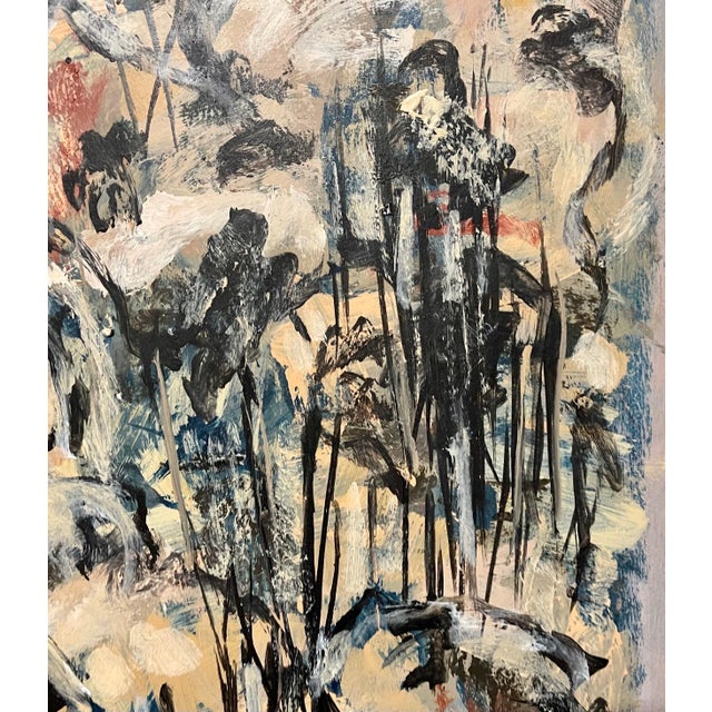 David Rankin, Australian American D. Rankin Abstract Expressionist Oil Painting Rocky Hillside, 1990 For Sale - Image 4 of 7