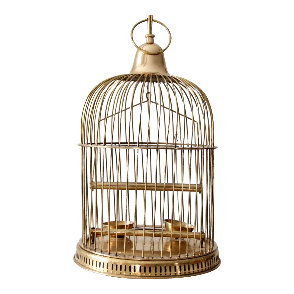 Vintage Brass Bird Cage Chairish