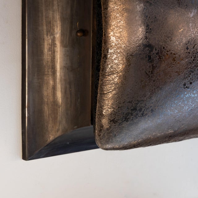 Wall Lights in Etched Glass and Metal from Seguso, 1950s, Set of 4 For Sale - Image 10 of 12