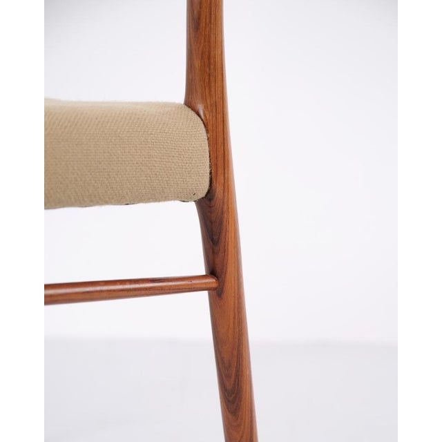 Dining Chairs in Rosewood attributed to Arne Wahl Iversen for Glyngøre Stolefabrik, 1950s, Set of 4 For Sale - Image 10 of 12
