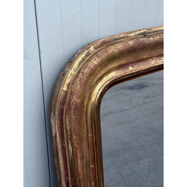 Wood Mid-Century Modern Fireplace Mirror For Sale - Image 7 of 9