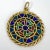 French 18 Karat Yellow Gold and Enamel Window Plique a Jour Pendant Medal, 1950s For Sale - Image 15 of 18