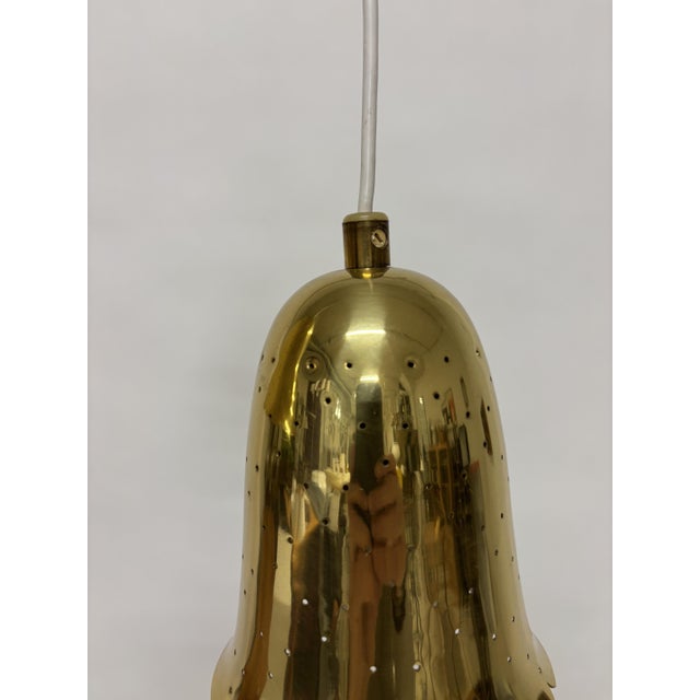 Scandinavian Pendants with Perforated Brass Shades by Boréns, 1960s, Set of 2 For Sale - Image 9 of 10