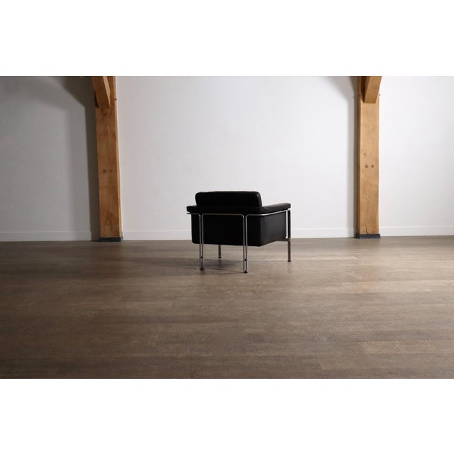 Black Vintage Model 6912 Lounge Chair in Black Leather by Horst Brüning for Kill International, Germany, 1967 For Sale - Image 8 of 13