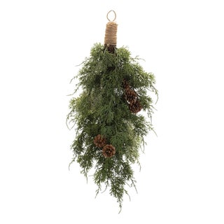 Pine and Pinecones Wall Swag Bundle 28"H For Sale