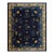 1920s Blue Navy Floral Deco Antique Chinese Peking Rug Handknotted Wool For Sale