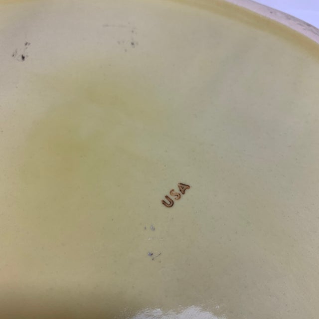 Vintage Mid-Century Yellow Stoneware Divided Fondue Grill Plates - Set of 4 For Sale - Image 4 of 4