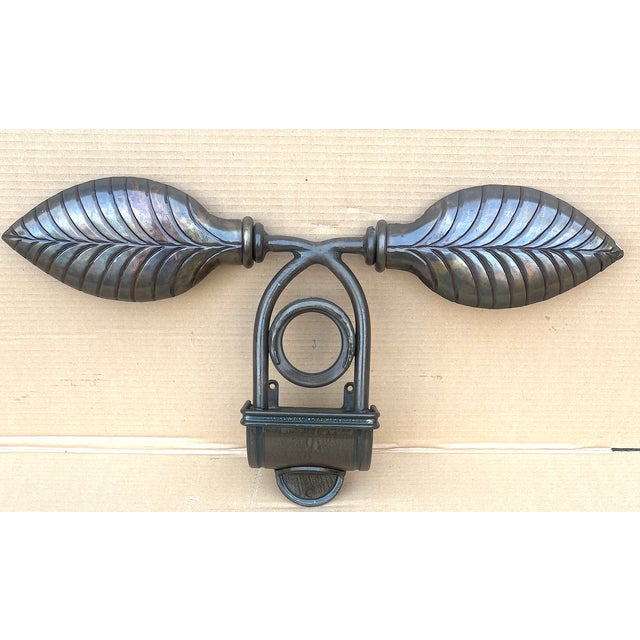 Vintage French Brass Wall Lamp, 1930s For Sale - Image 6 of 10