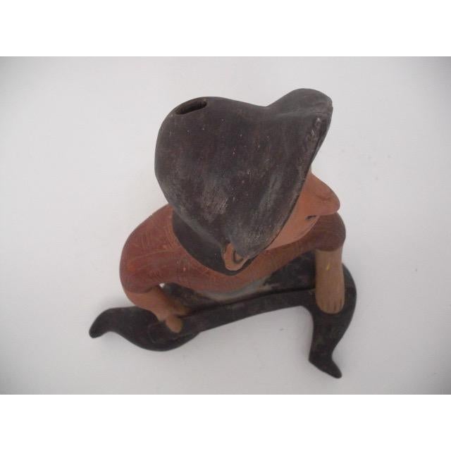 Terra Cotta Vintage Terra Cotta Conquistador Sculpture For Sale - Image 8 of 10