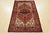 Farmhouse Hamedan Rug 4'3'' X 6'5'' Red Wool Vintage Tribal Hand-Knotted Oriental Carpet For Sale - Image 3 of 15