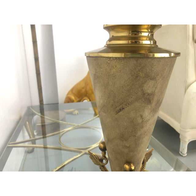 Mid-Century Modern 1970s Bauer Lamp Company Chinoiserie Koi Table Lamp For Sale - Image 3 of 10