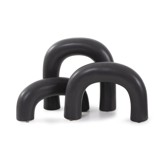 Kenneth Ludwig Chicago Urbean Ceramic Sculpture- Set of 3 For Sale - Image 4 of 11