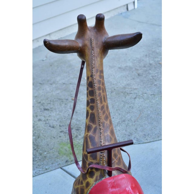 Rare French Diminutive Carved Carousel Giraffe, Circa 1930 For Sale In Monterey, CA - Image 6 of 11