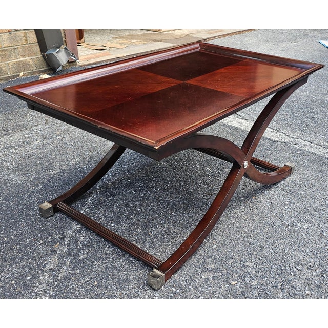 Contemporary English Antique Style Stained Fruit Tray Top Coffee Table For Sale In Washington DC - Image 6 of 10