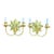 Visual Comfort Gilded Starburst Two-Light Wall Sconces - a Pair For Sale