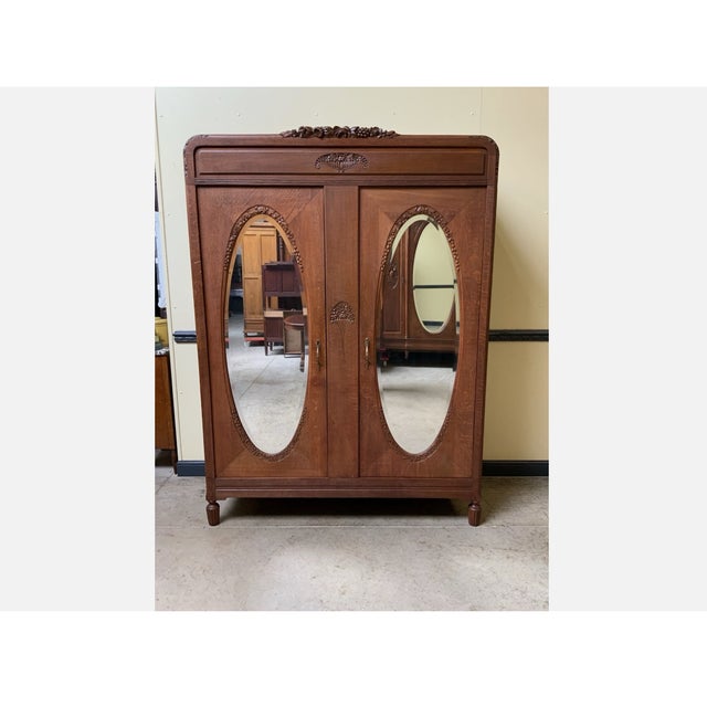 Antique Art Deco Wardrobe, 1925 For Sale - Image 13 of 13
