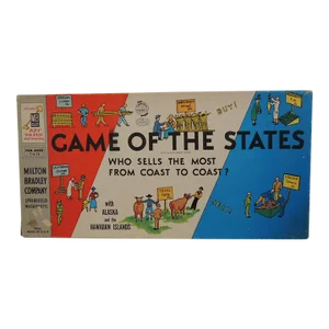 1954 Game of States Board Game by Milton Bradley