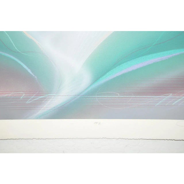 Contemporary David Quinn "Dolphin A" Contemporary Abstract Lithograph For Sale - Image 3 of 5