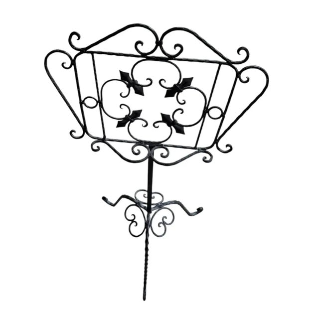 Vintage Iron Music Stand For Sale In Phoenix - Image 6 of 6