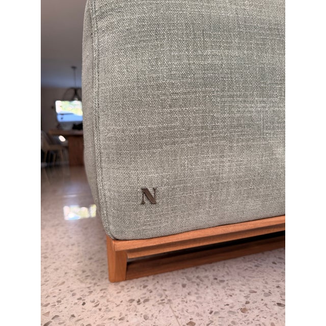 Natuzzi Italia Kendo Designer Sofa | Custom Upholstery | Like New For Sale In Miami - Image 6 of 8