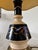 Black Art Deco Table Lamp in Glazed and Gilded Porcelain, 1920s For Sale - Image 8 of 10