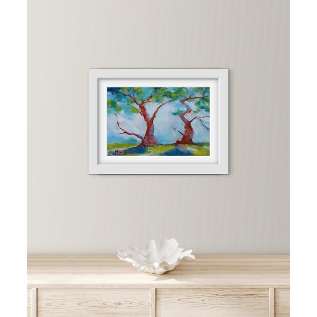 2010s Twisted Cypress, Expressionist Oil Painting For Sale - Image 5 of 6