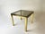 Metal Vintage Hollywood Regency Brass & Smoked Glass Side Table by Renato Zevi, 1970s For Sale - Image 7 of 7