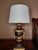 Mid 20th Century Neoclassical Carved Wood Table Lamp With Gilt Swag Detail For Sale - Image 4 of 6