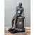 Vintage Bronzed Terracotta Seated Male Sculpture For Sale - Image 4 of 12