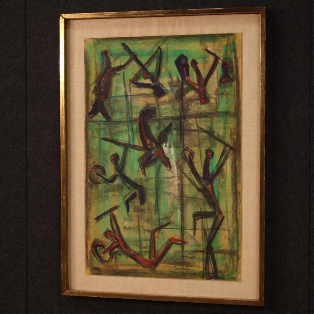 Signed Abstract Painting, 20th Century For Sale - Image 6 of 13