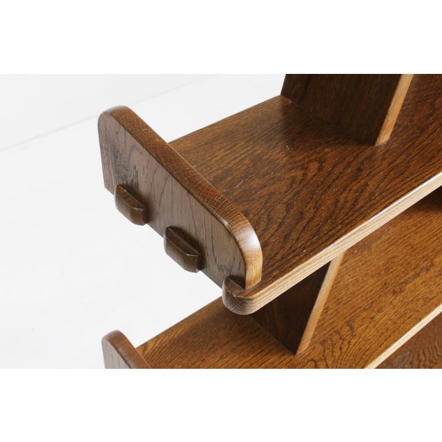 Vintage Brutalist Pyramid Bookcase, 1970s For Sale - Image 6 of 9