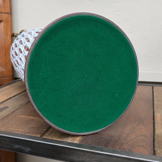 1960s Ceramic Lava Glaze Table Lamp, Tall Sculptural Mid Century Lighting For Sale - Image 6 of 11