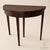 Hepplewhite Vintage Federal Style Mahogany Demi Lune Flip-Top Table With Satinwood Inlay For Sale - Image 3 of 3