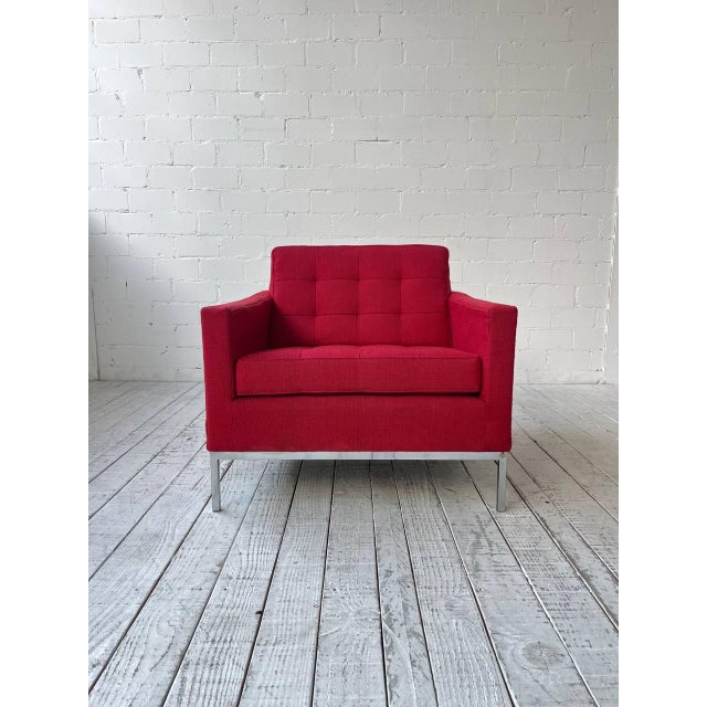 1970s Model 1205C Easy Chair and 1205C Sofa by Florence Knoll for Knoll Inc., 1970s, Set of 2 For Sale - Image 5 of 18
