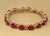 24 Carat Ruby & 1 Carat Diamond Affordable Tennis Bracelet 14 Karat Yellow Gold For Sale - Image 13 of 18