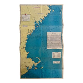 1949 Texaco Cruising Map #1, Eastport, Me to Block Island, Ri For Sale