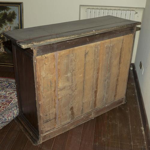 Brown Antique Credenza in Wood For Sale - Image 8 of 9