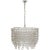 Milazzo Medium Waterfall Chandelier in Burnished Silver Leaf and Crystal Designer: Julie Neill Canopy: 4.5" x 5.25"...