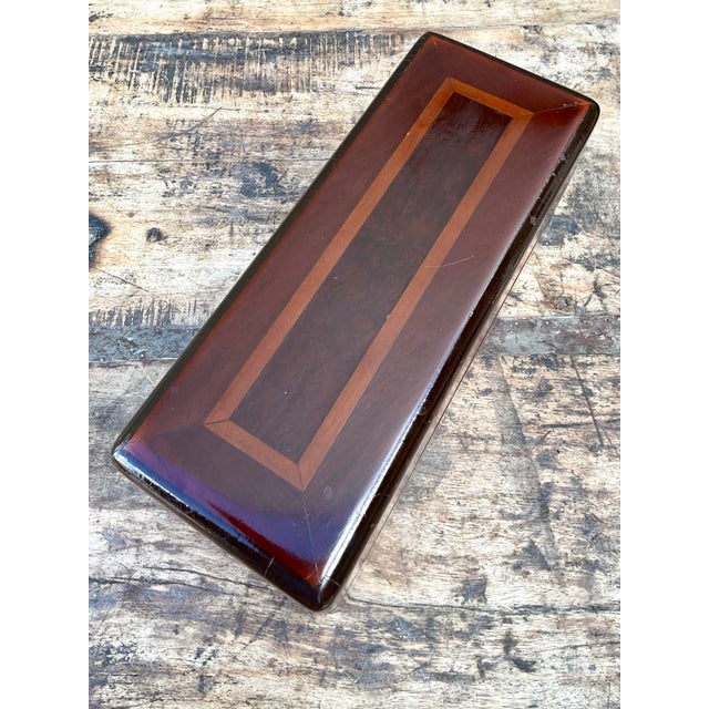 Vintage Inlay Wood Box For Sale In West Palm - Image 6 of 12