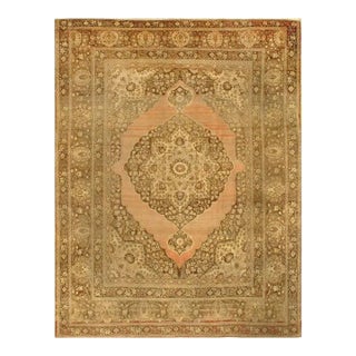 Pasargad Light Brown Persian Antique Tabriz For Sale