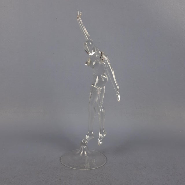 Glass Glass Sculpture of Ballerina by Amanzio Bormioli, 20th Century For Sale - Image 7 of 17