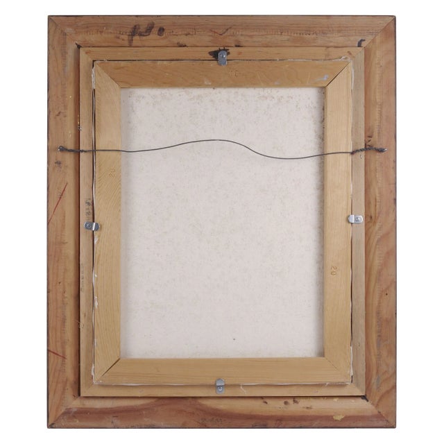 1980s Howard Carr Riverside and Mountain Oil Painting, Framed For Sale - Image 5 of 5